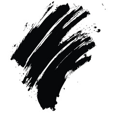 Black Grunge Brush Stroke Vector