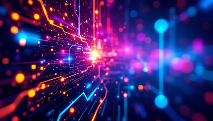  technology bytecraft colourful background 