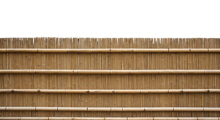 Natural Bamboo Fence Texture Image for Design Projects