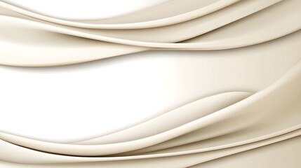 Obraz premium Elegant Cream Colored Fabric Waves Abstract Design
