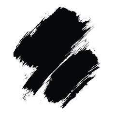 Black Grunge Brush Stroke Vector