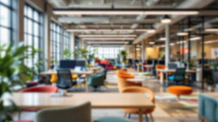 modern co working space for startups vibrant furniture shared workstations natural lighting open design