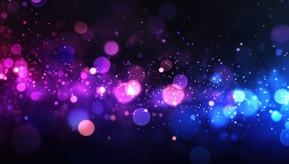 Fototapeta premium Abstract purple, pink, and blue bokeh lights.