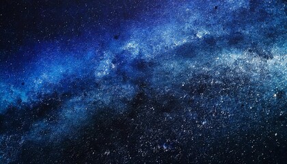 Fototapeta premium 星々の交響曲 インディゴブルーとブラックの幻想的な宇宙空間