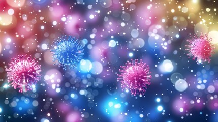 3d illustration of viral respiratory infections  understanding epidemic and pandemic impacts