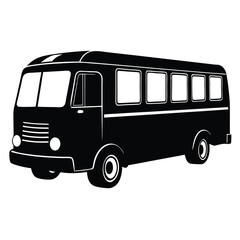 Bus isolated on white background