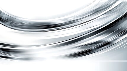 Abstract Silver Swirls Abstract Background Design