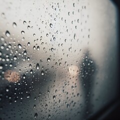 Obraz premium rain drops on window