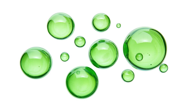 Green bubbles with png and transparent background