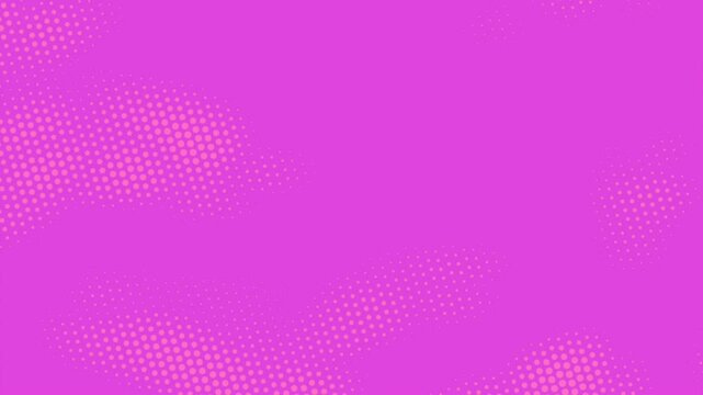 Retro comic halftone animation background. Animation Abstract Halftone background, pink background with dots.