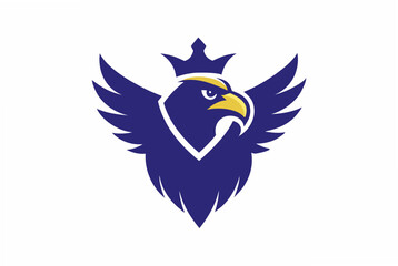 Obraz premium Regal Eagle branding logo vector artwork illustration