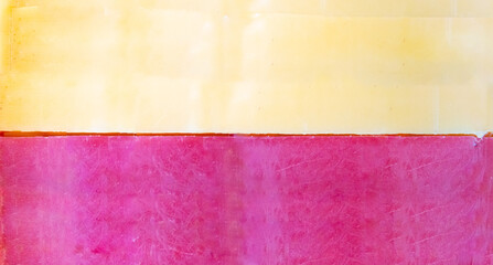 Old yellow and red plastic floor, smooth texture, red and yellow background, abstract background