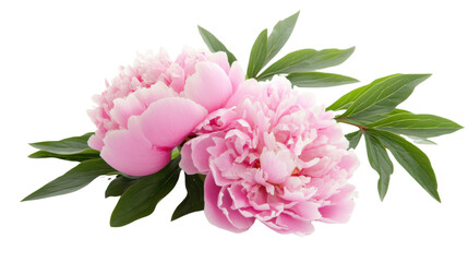 Pink flower on transparent background