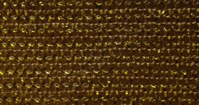 Shimmering Gold Textured Surface close up