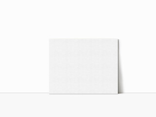 Poster Canvas leaning against the white wall