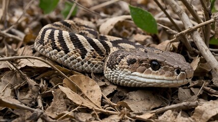 Mating Display Flying Snakes Engaged in Courtship with Vibrant Colors
