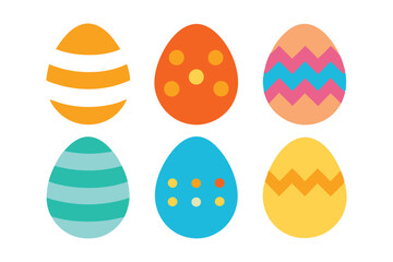 Set of different style Easter egg vector art illustration2.eps