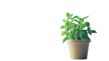 Obraz premium Flower in pot on transparent background