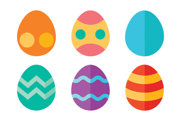Set of different style Easter egg vector art illustration1.eps