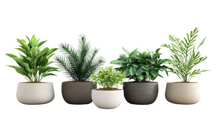 Obraz premium Flower in pot on transparent background