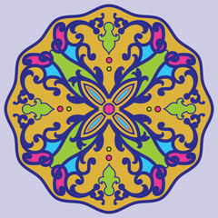 Floral Mandala Design Artwork
