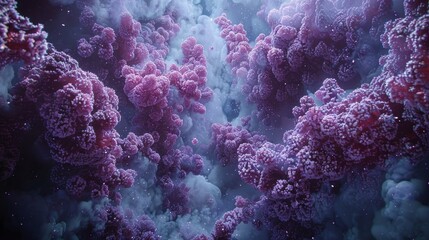 3d illustration depicting chronic obstructive pulmonary disease and respiratory viral infections