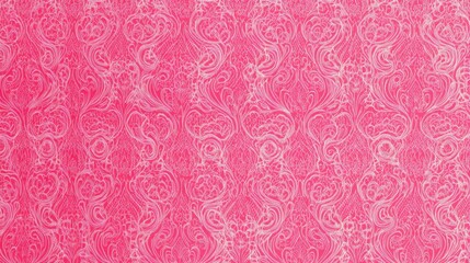 Pink damask pattern background texture.