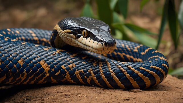Lycodon Snake Educational Diagram Featuring Habitat Diet and Behavior Information