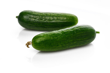 Freshly harvested cucumbers from the local farm ready for a delicious summer salad