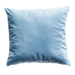 Light Blue Sofa Pillow Mockup on transparent background.