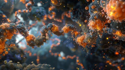 3d illustration depicting chronic obstructive pulmonary disease and viral respiratory infections