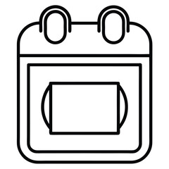Calendar Icon Vector Illustration Design for Time Management and Planning Graphics