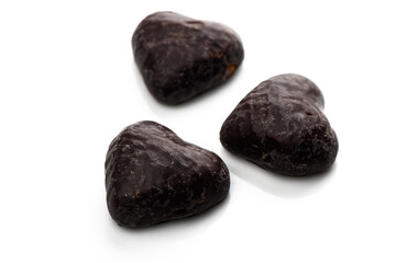 Delightful dark chocolate hearts perfect for sweet celebrations or as a heartfelt gift idea