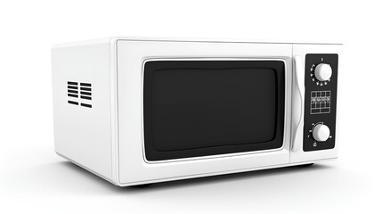 Fototapeta premium Image of the microwave oven on a white background