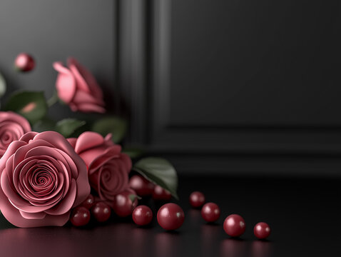The background is used to place the product, making it look attractive and luxurious.
