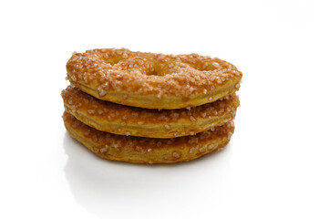 Deliciously stacked sweet pastries with a golden crust and crispy texture ready to be enjoyed
