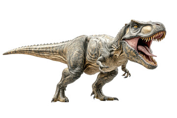 Naklejka premium Tyrannosaurus Rex Dinosaur Roaring Prehistoric Predator,