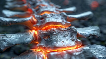 3d illustration of lumbar intervertebral hernia in the spine  understanding back pain causes