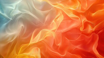 Obraz premium Abstract Colorful Silk Drapery: A Symphony of Hues