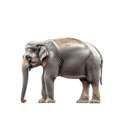 Obraz premium Asian Elephant on Black Background Majestic Wildlife Portrait,