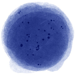 blue ball on white background