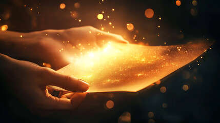 A glowing certificate being handed over, symbolizing a lifetime guarantee. (3)