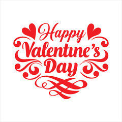 Happy Valentines day, typography t shirt design vector