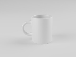 Isolated image mug 3d render