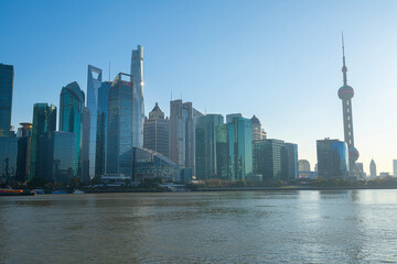 Obraz premium North Bund Green Land in Shanghai, China.