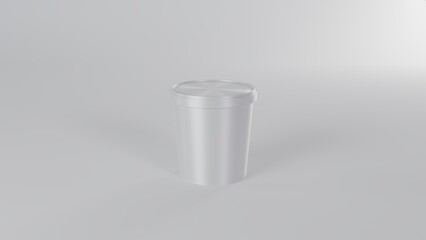 Isolated image Ice cream packeaging 3d render