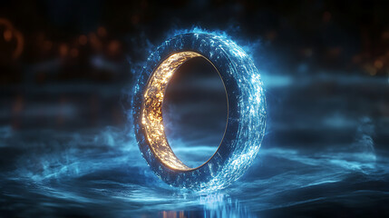 A glowing promise ring encircled by an aura of eternal commitment. (1)