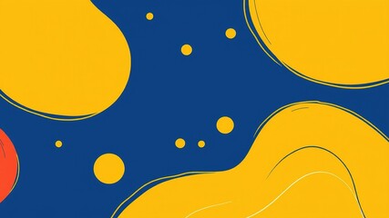 Colorful Line Art Illustrations, Hand-Drawn Style, Bold Design