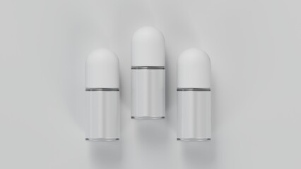 Isolated image deodorant bottle 3d render
