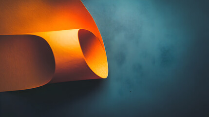 of a curled paper corner revealing a contrasting color below 